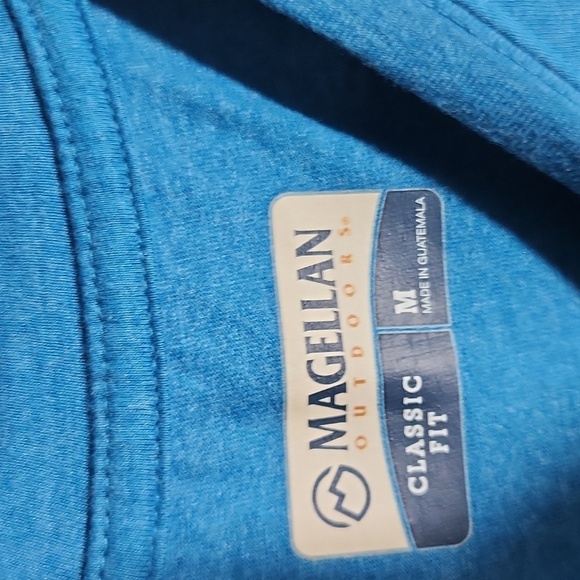 Magellan Shirt Mens Size M Classic Fit Long Sleeeve blue  Athletic - Picture 4 of 9